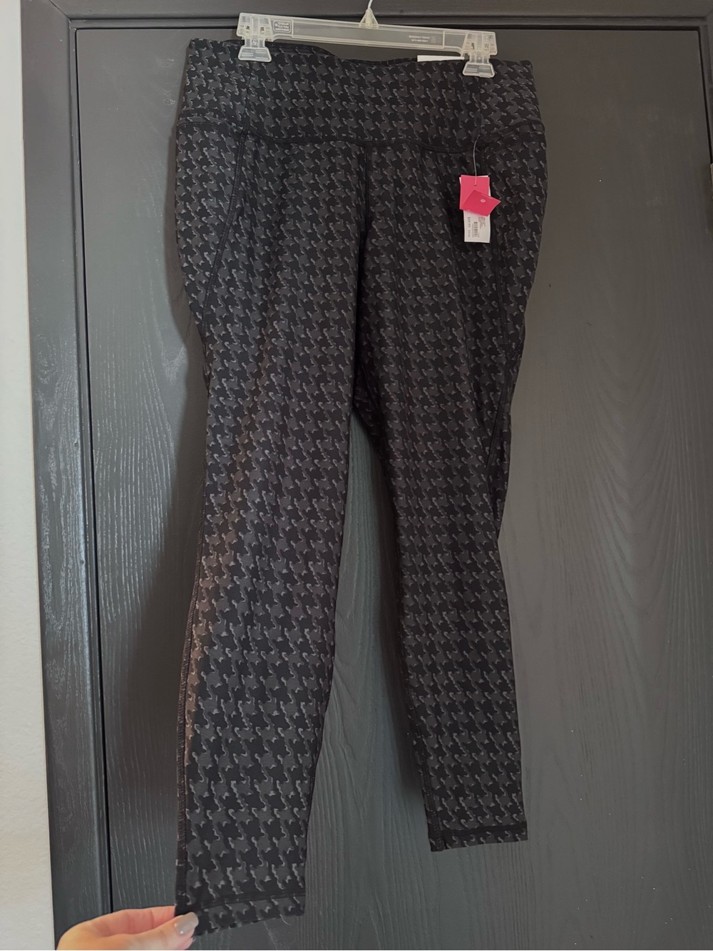 Lane Bryant LIVI Black Patterned Power Leggings 14/16 BNWT